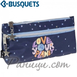 BUSQUETS Несесер с две отделения Love Your Planet 8422829655711